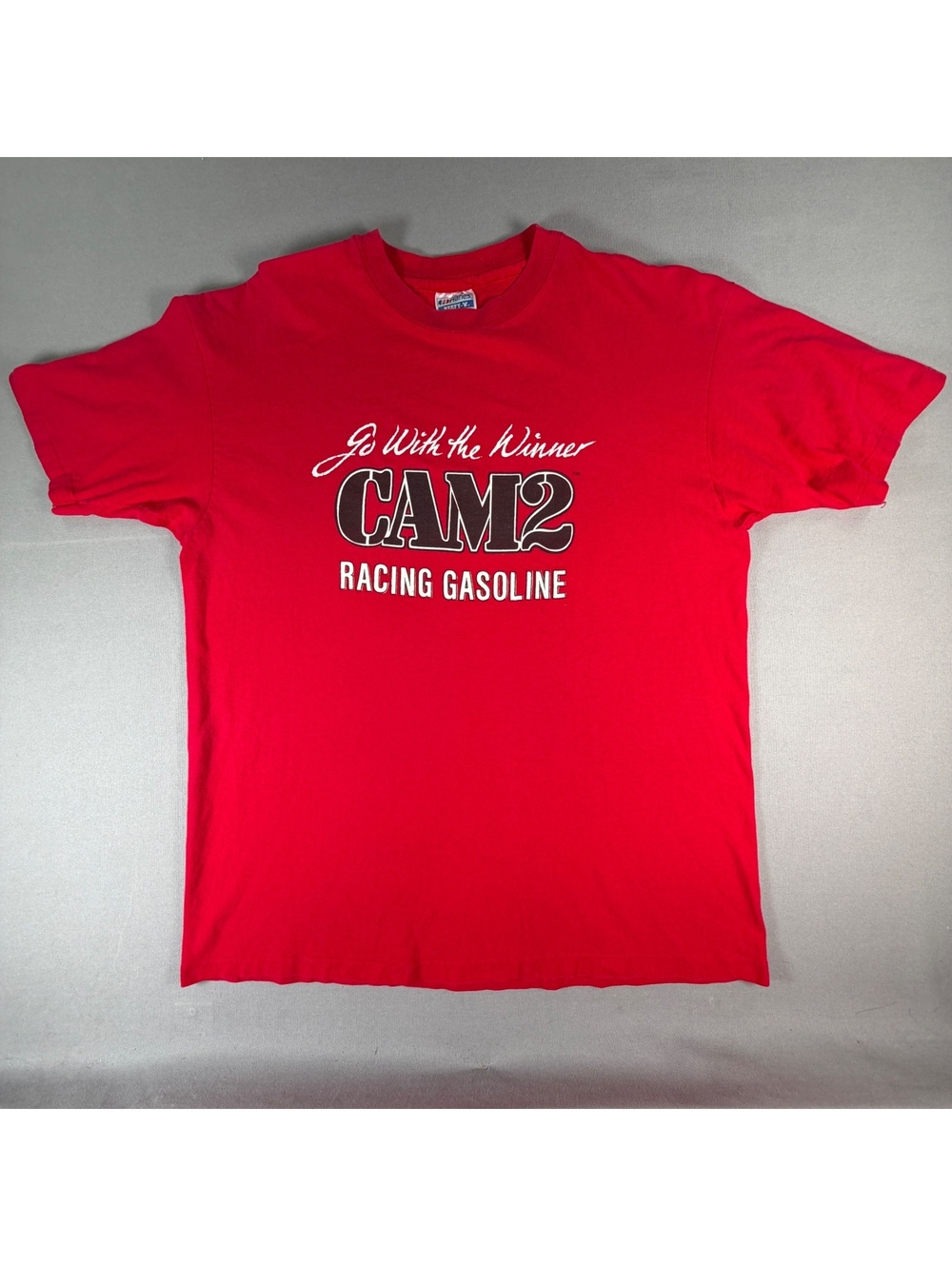 VTG 90s CAM2 Racing Gasoline Shirt Mens XL Red Hanes Beefy T Drag Racing Tee